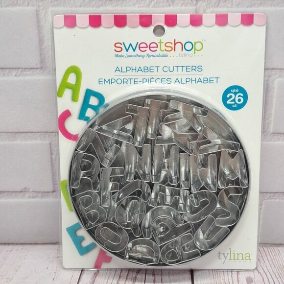 Sweetshop Tylina Mini 1" Alphabet Fondant/Paste Cutters 26 Pieces New in Package - Picture 1 of 5